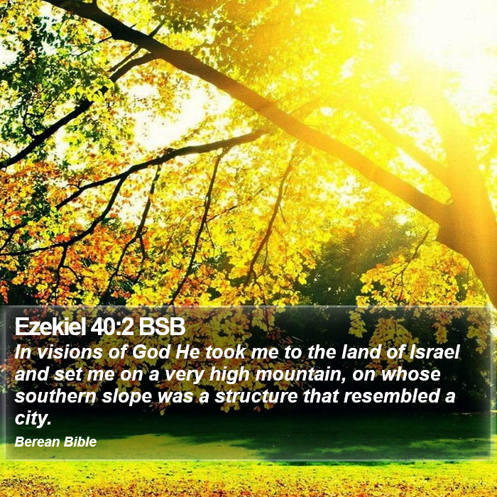 Ezekiel 40:2 BSB Bible Study