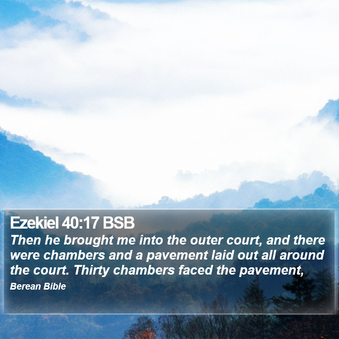 Ezekiel 40:17 BSB Bible Study