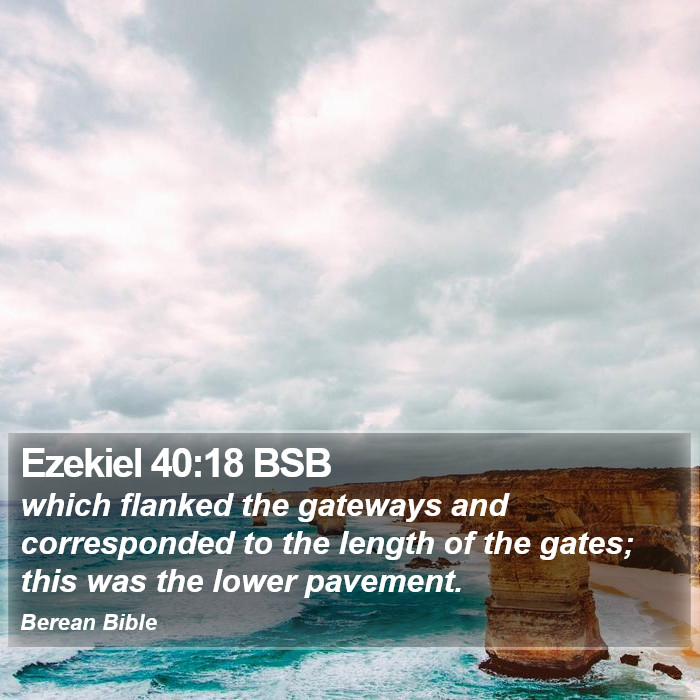 Ezekiel 40:18 BSB Bible Study