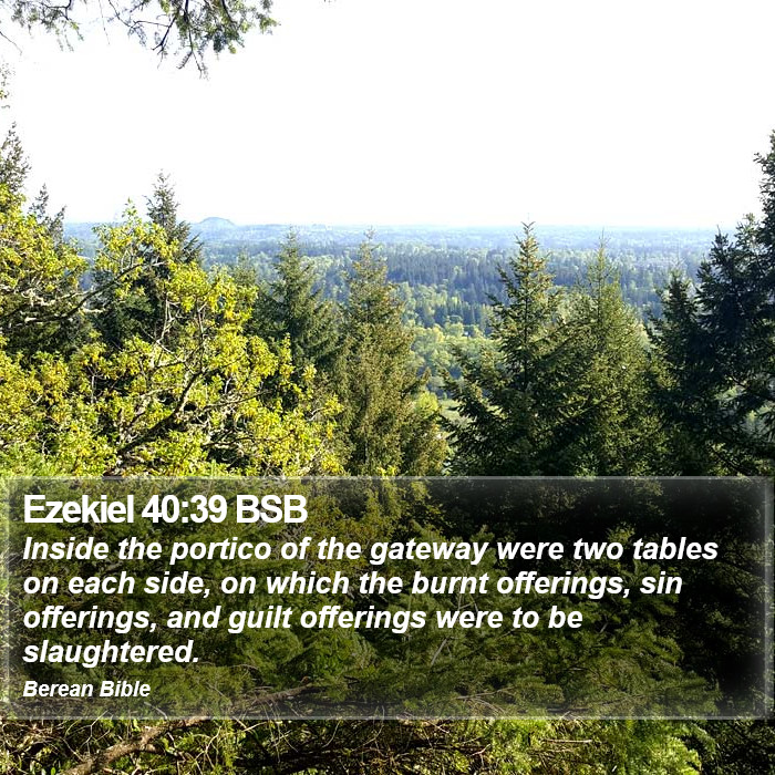 Ezekiel 40:39 BSB Bible Study