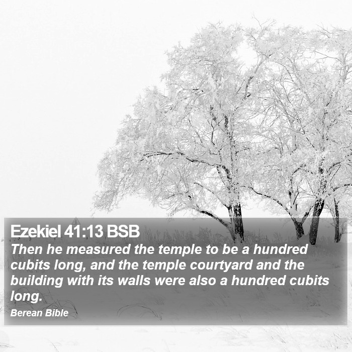 Ezekiel 41:13 BSB Bible Study