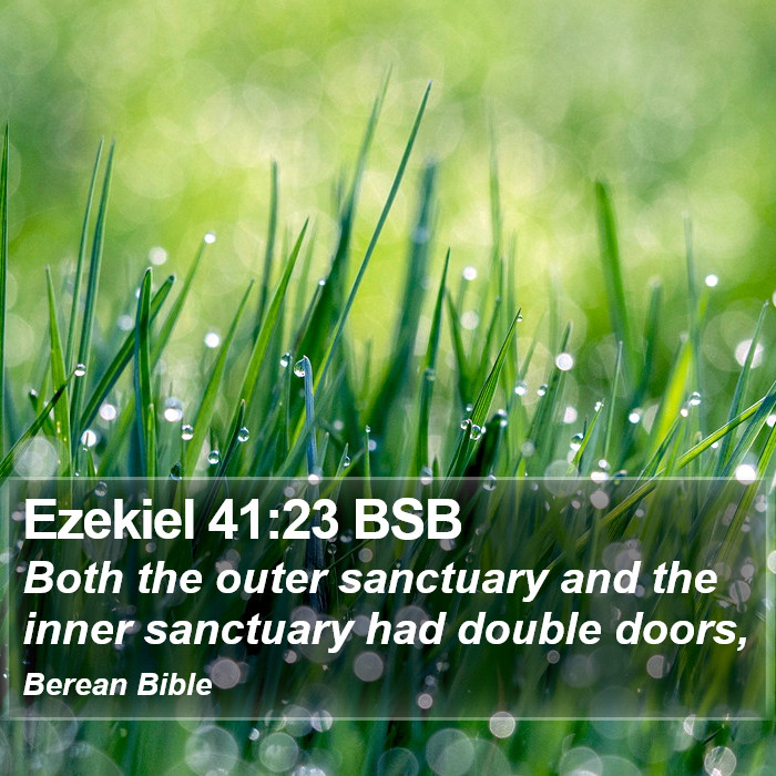 Ezekiel 41:23 BSB Bible Study