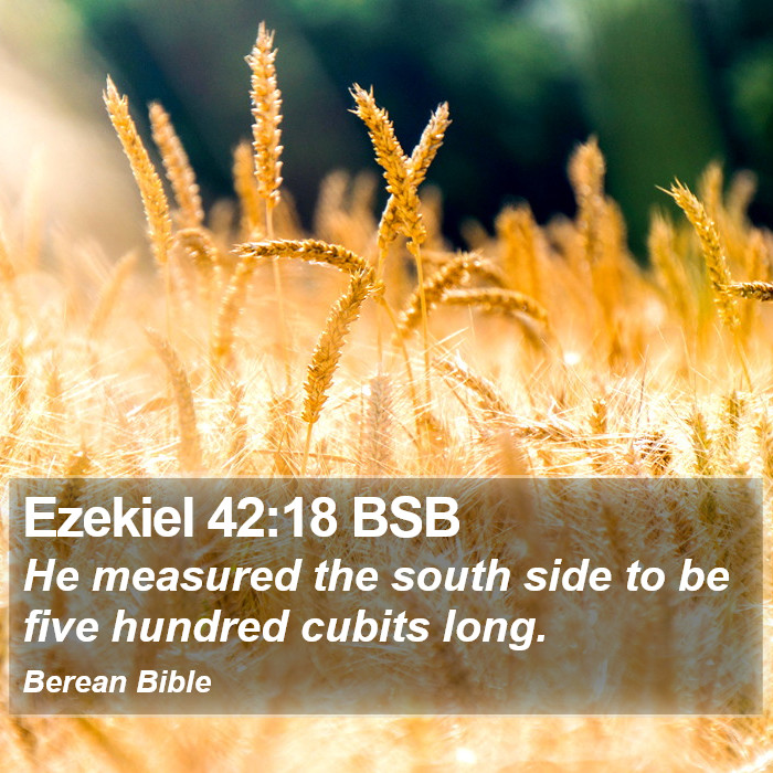 Ezekiel 42:18 BSB Bible Study