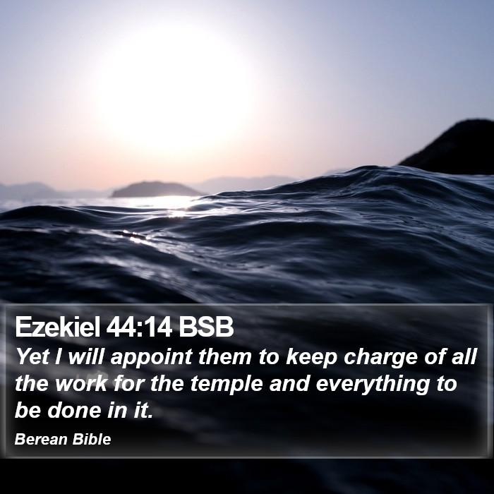 Ezekiel 44:14 BSB Bible Study