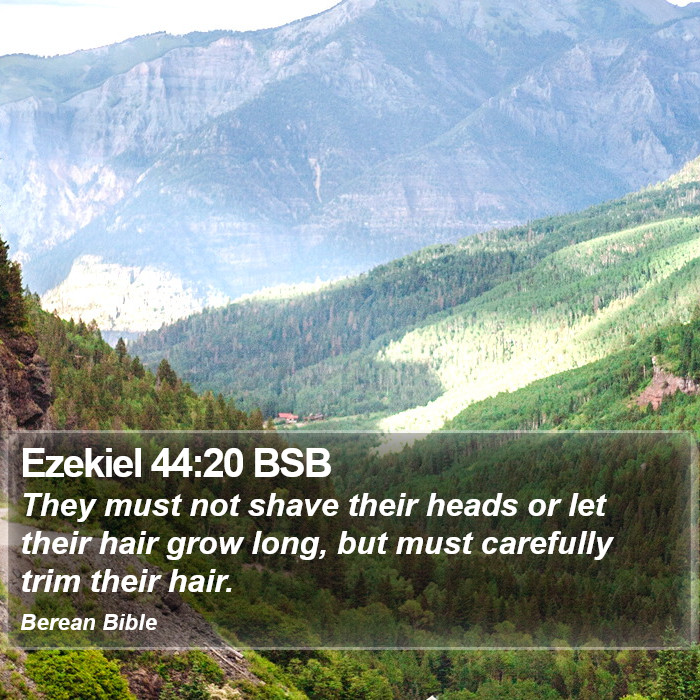 Ezekiel 44:20 BSB Bible Study