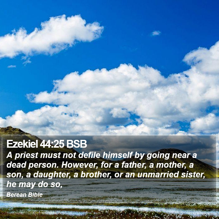 Ezekiel 44:25 BSB Bible Study