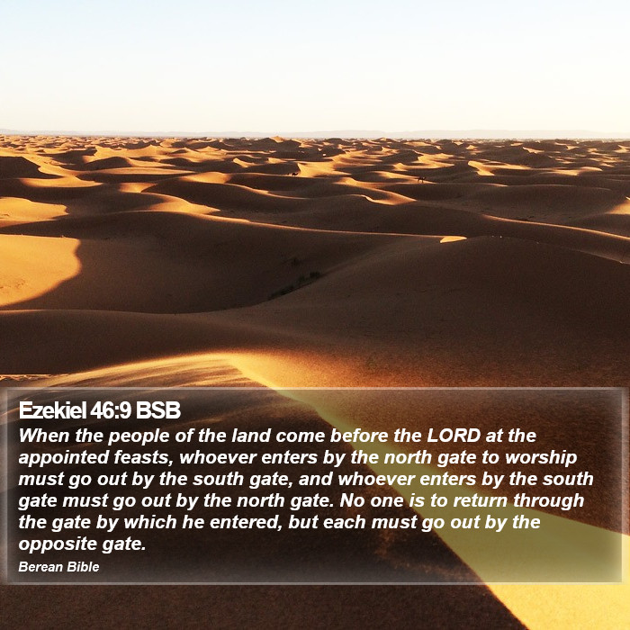 Ezekiel 46:9 BSB Bible Study