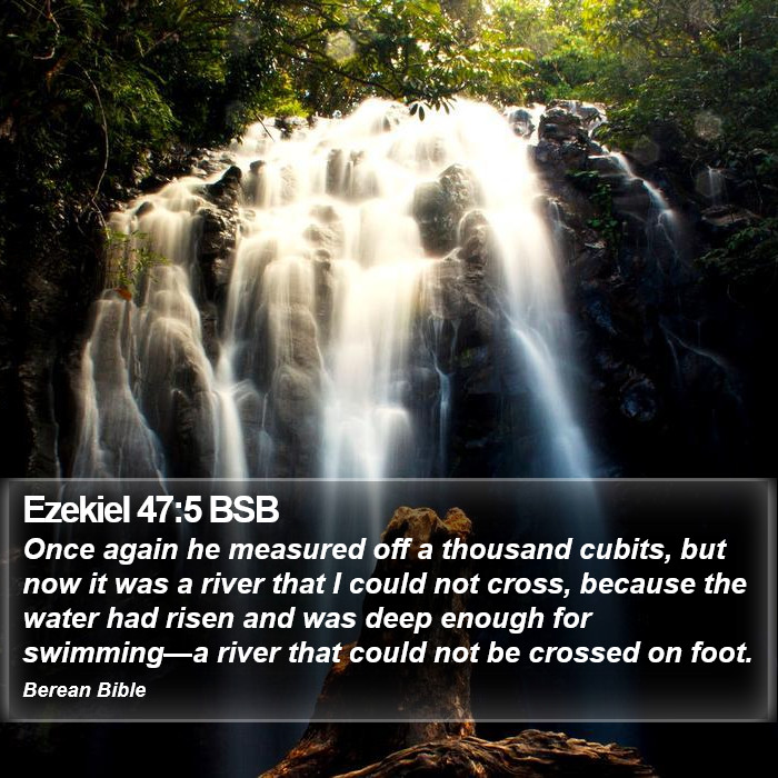 Ezekiel 47:5 BSB Bible Study