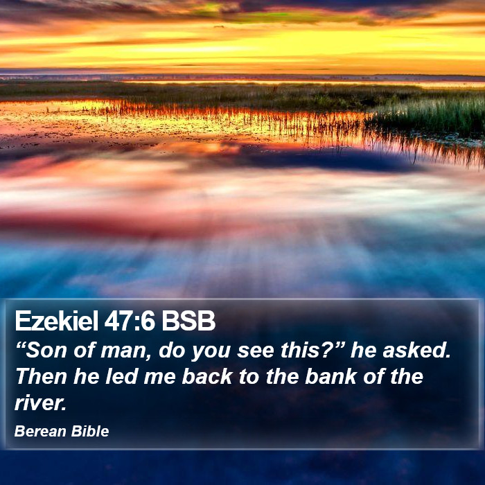 Ezekiel 47:6 BSB Bible Study