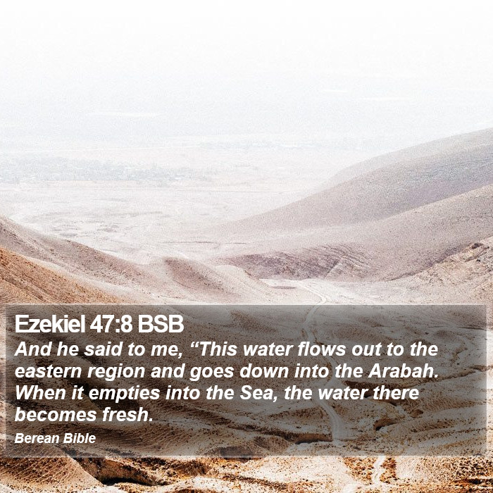 Ezekiel 47:8 BSB Bible Study