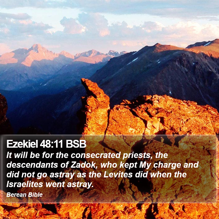 Ezekiel 48:11 BSB Bible Study