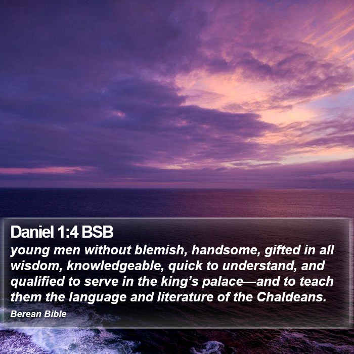 Daniel 1:4 BSB Bible Study