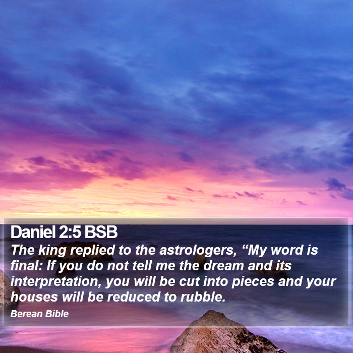 Daniel 2:5 BSB Bible Study