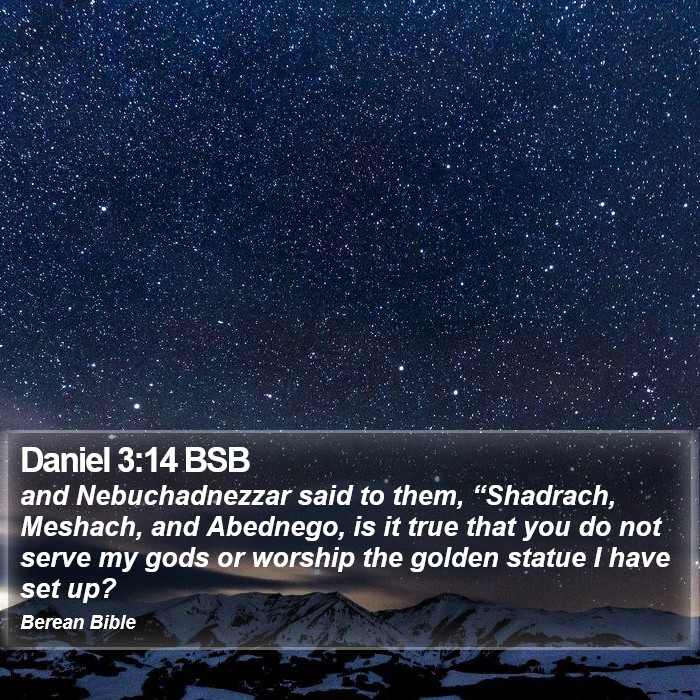 Daniel 3:14 BSB Bible Study