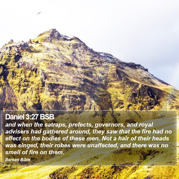 Daniel 3:27 BSB Bible Study