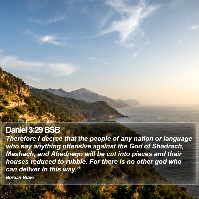 Daniel 3:29 BSB Bible Study