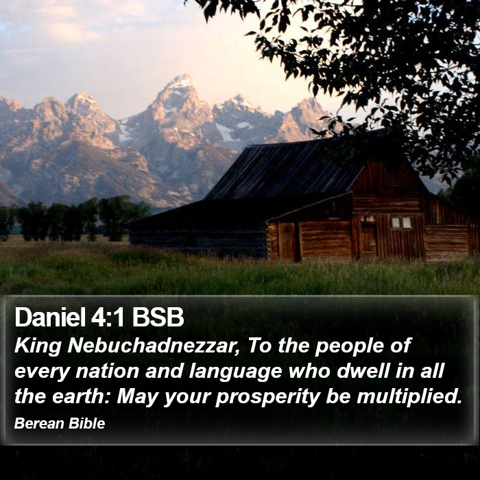 Daniel 4:1 BSB Bible Study