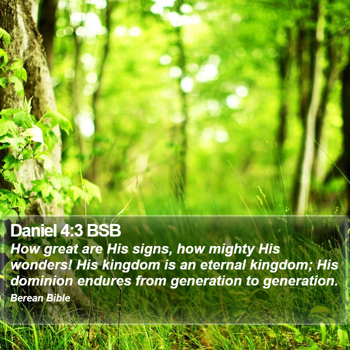 Daniel 4:3 BSB Bible Study