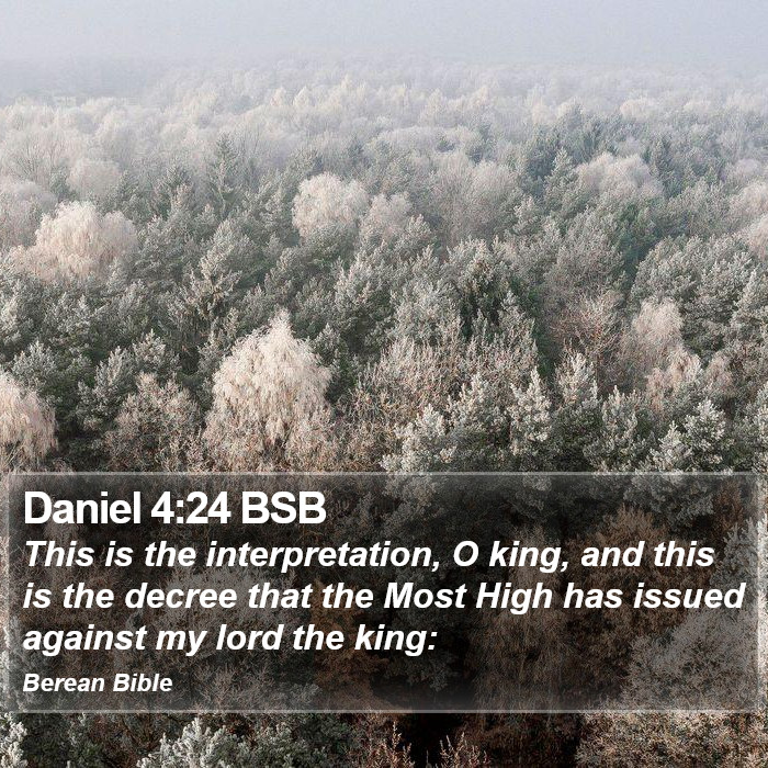 Daniel 4:24 BSB Bible Study