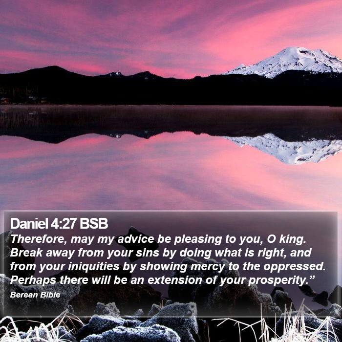 Daniel 4:27 BSB Bible Study