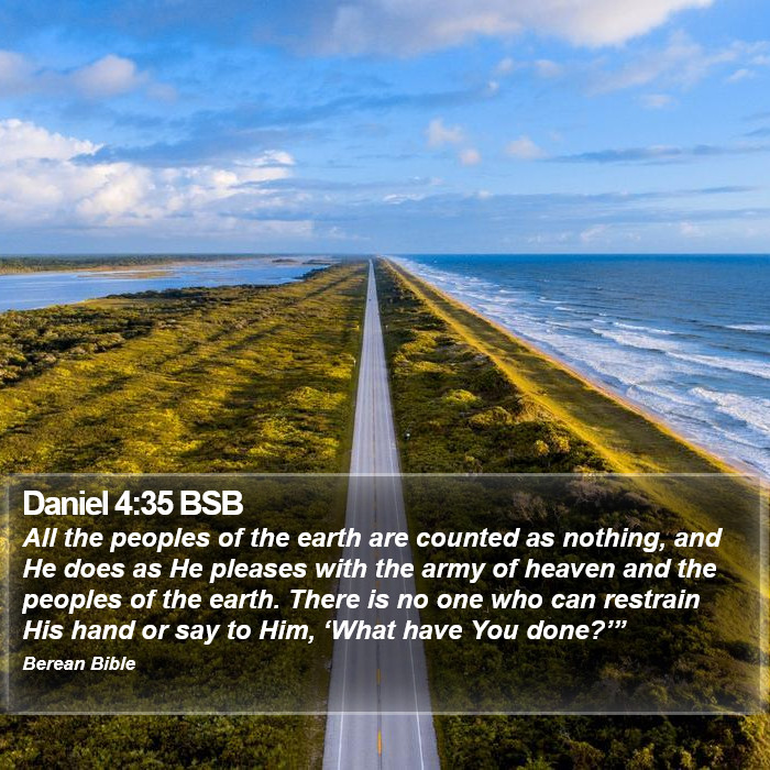 Daniel 4:35 BSB Bible Study