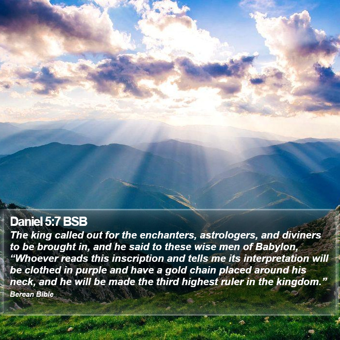 Daniel 5:7 BSB Bible Study