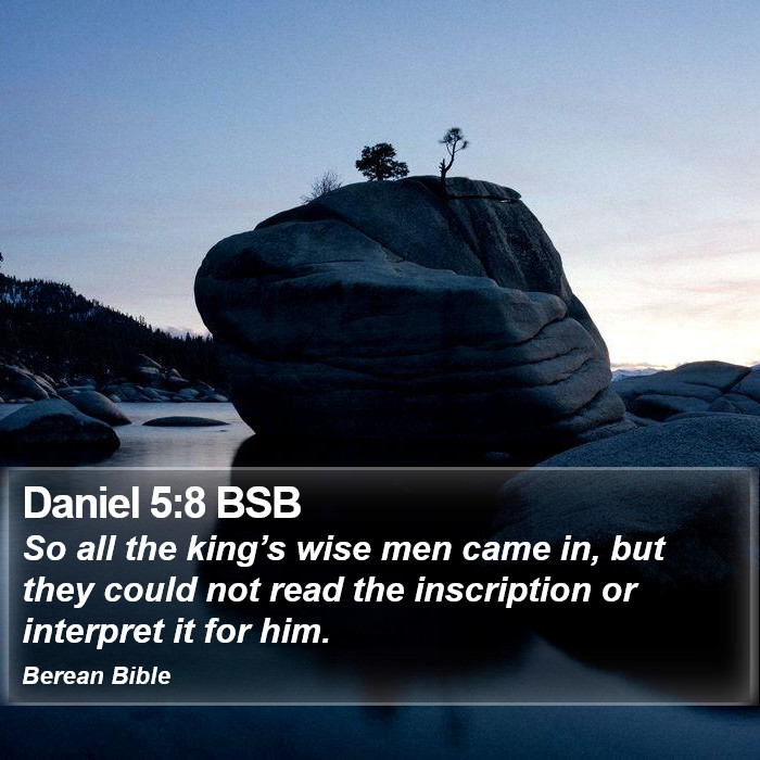 Daniel 5:8 BSB Bible Study