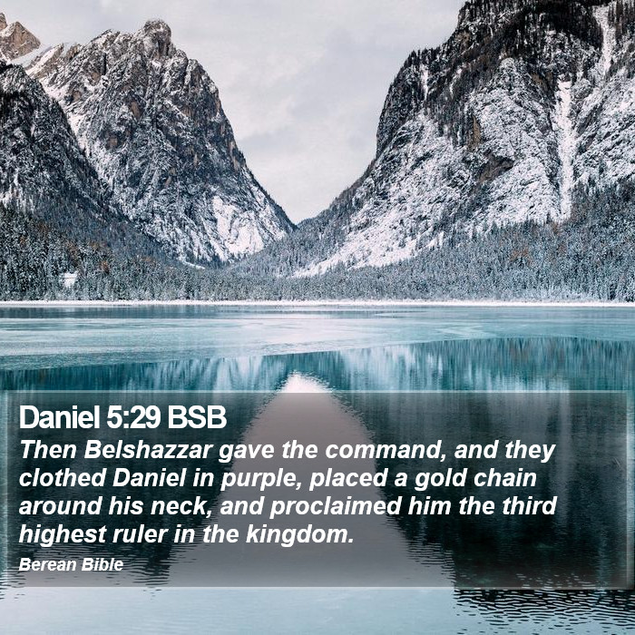 Daniel 5:29 BSB Bible Study