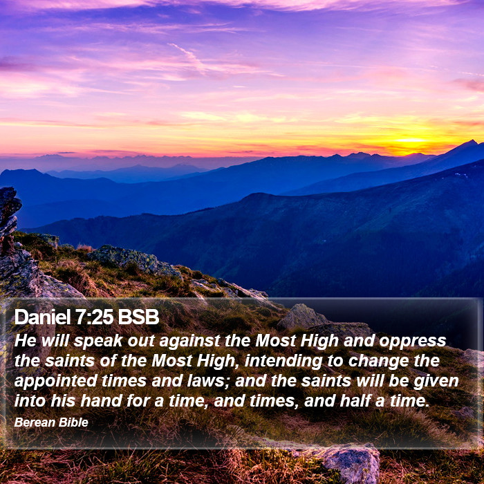 Daniel 7:25 BSB Bible Study