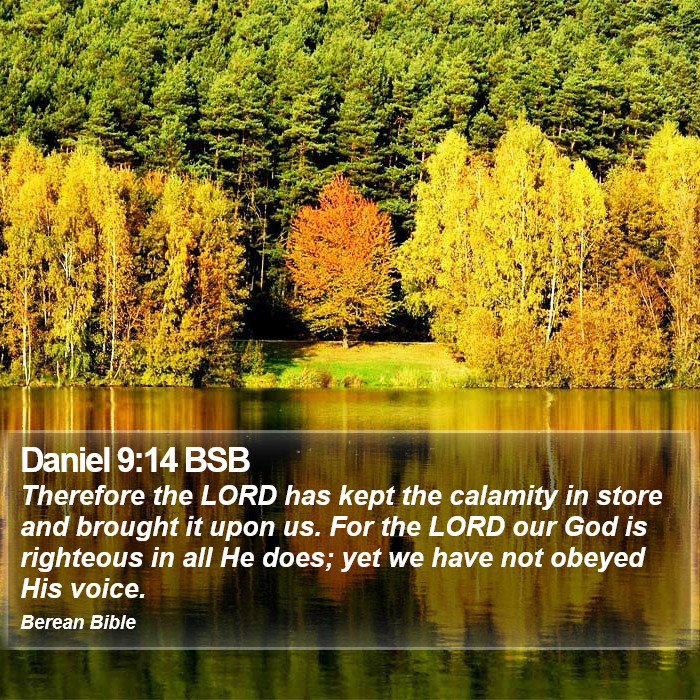 Daniel 9:14 BSB Bible Study