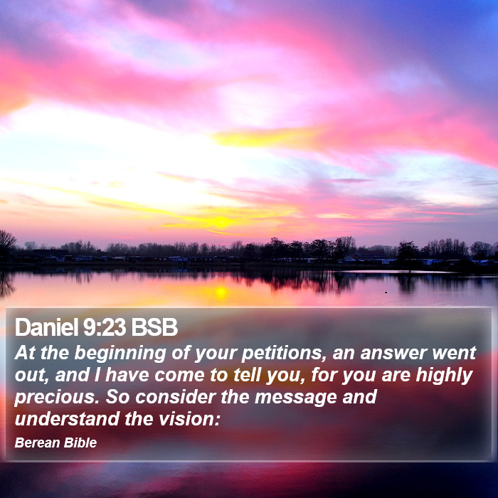 Daniel 9:23 BSB Bible Study