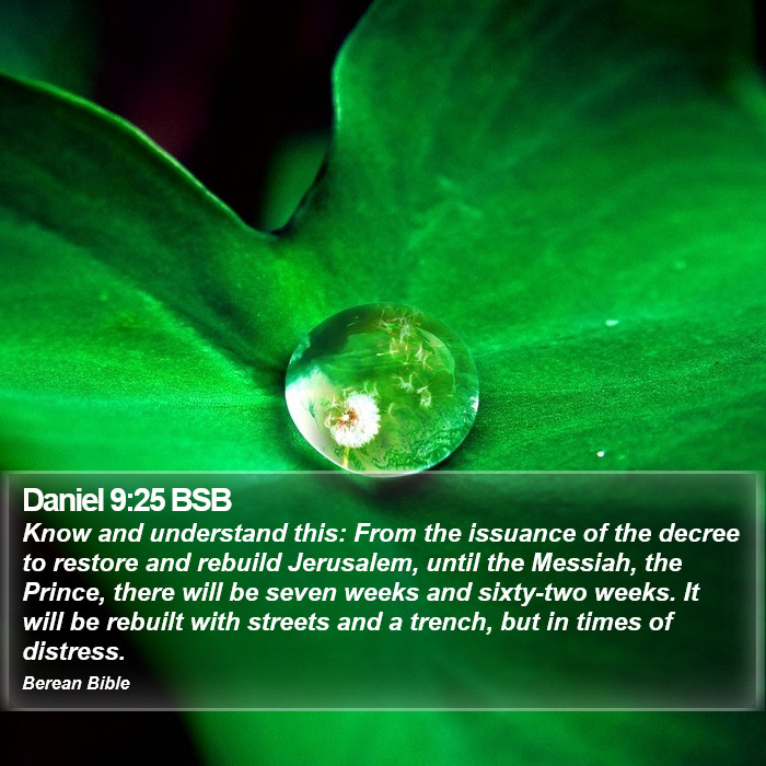 Daniel 9:25 BSB Bible Study