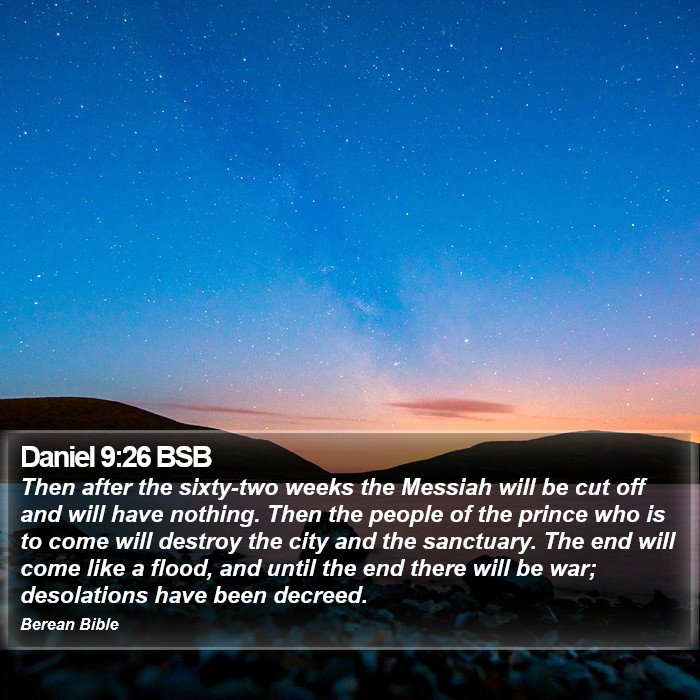 Daniel 9:26 BSB Bible Study