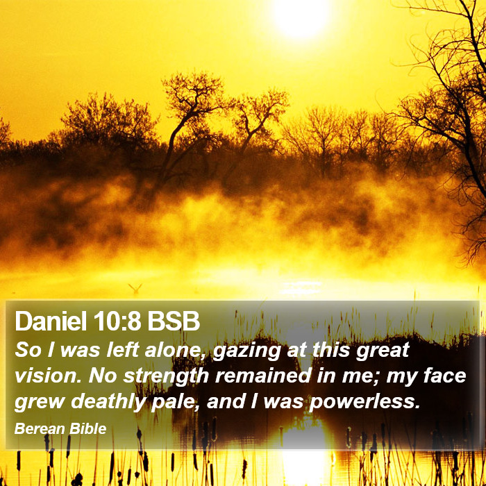 Daniel 10:8 BSB Bible Study