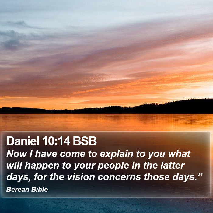 Daniel 10:14 BSB Bible Study