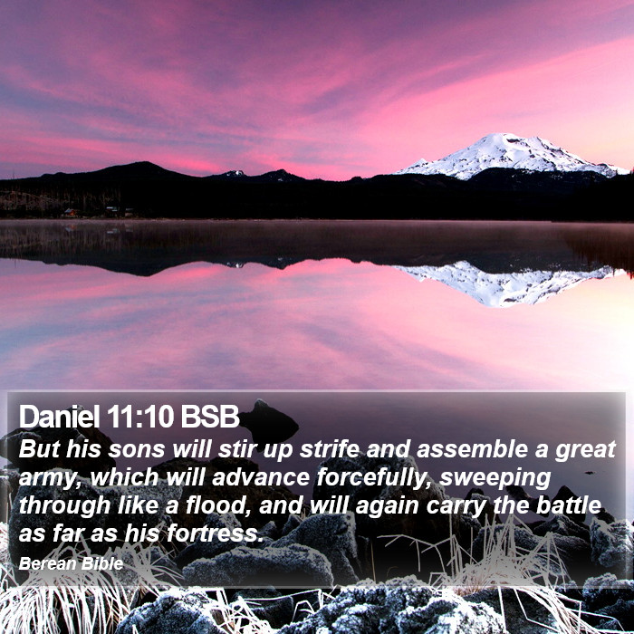 Daniel 11:10 BSB Bible Study