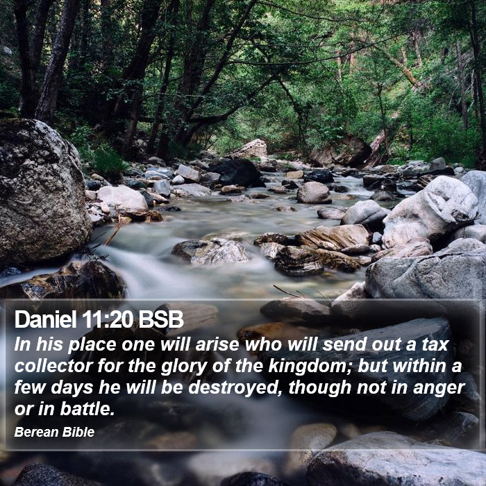 Daniel 11:20 BSB Bible Study