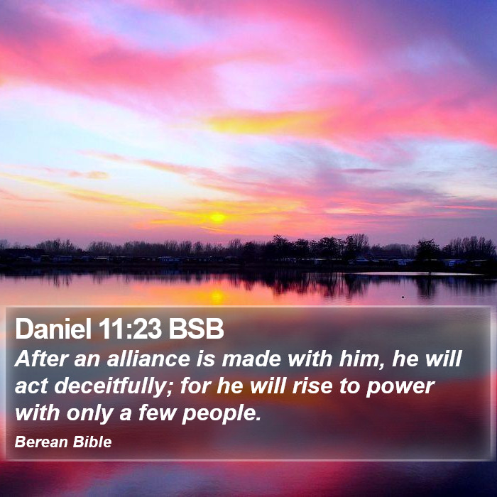 Daniel 11:23 BSB Bible Study