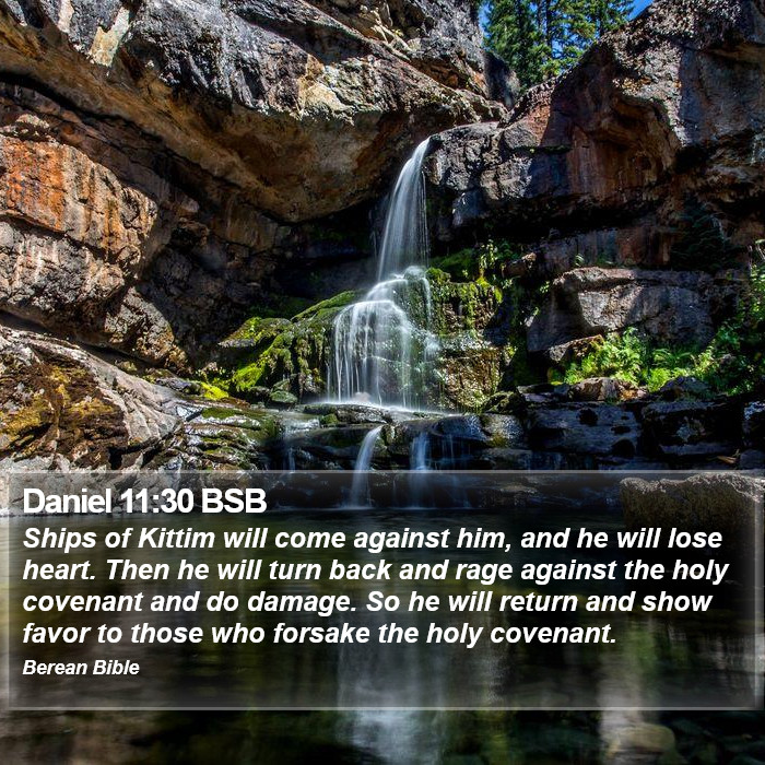 Daniel 11:30 BSB Bible Study