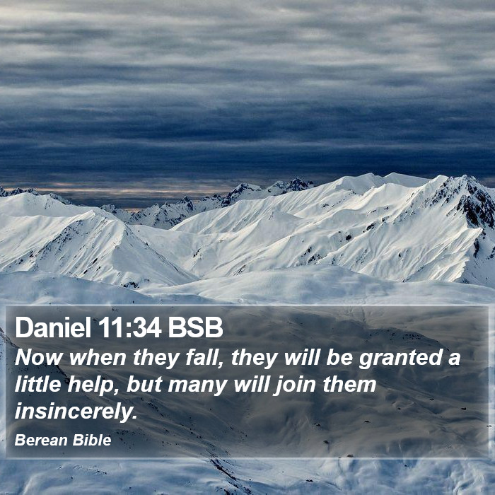 Daniel 11:34 BSB Bible Study