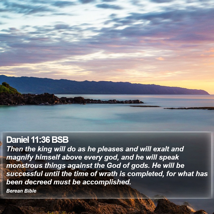 Daniel 11:36 BSB Bible Study