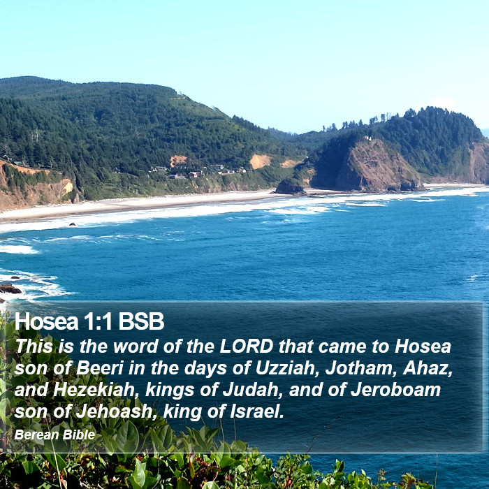 Hosea 1:1 BSB Bible Study