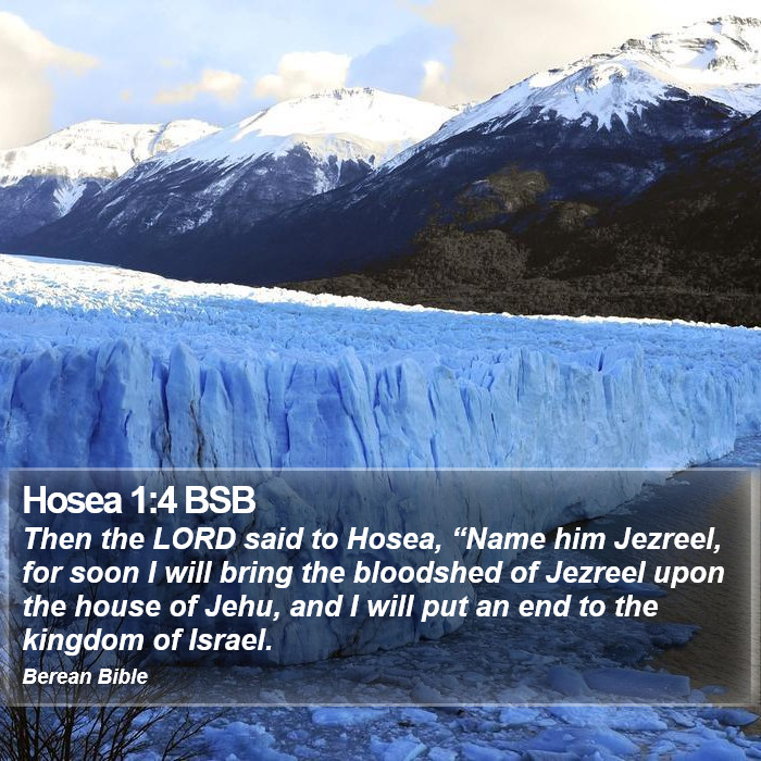 Hosea 1:4 BSB Bible Study