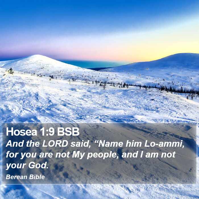 Hosea 1:9 BSB Bible Study