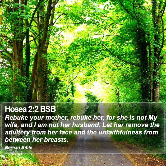 Hosea 2:2 BSB Bible Study