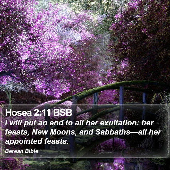 Hosea 2:11 BSB Bible Study