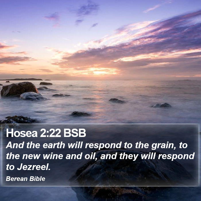 Hosea 2:22 BSB Bible Study