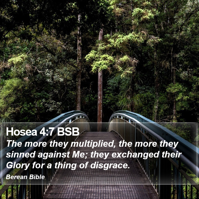 Hosea 4:7 BSB Bible Study