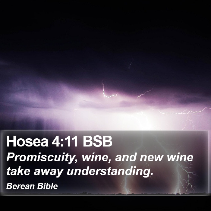 Hosea 4:11 BSB Bible Study