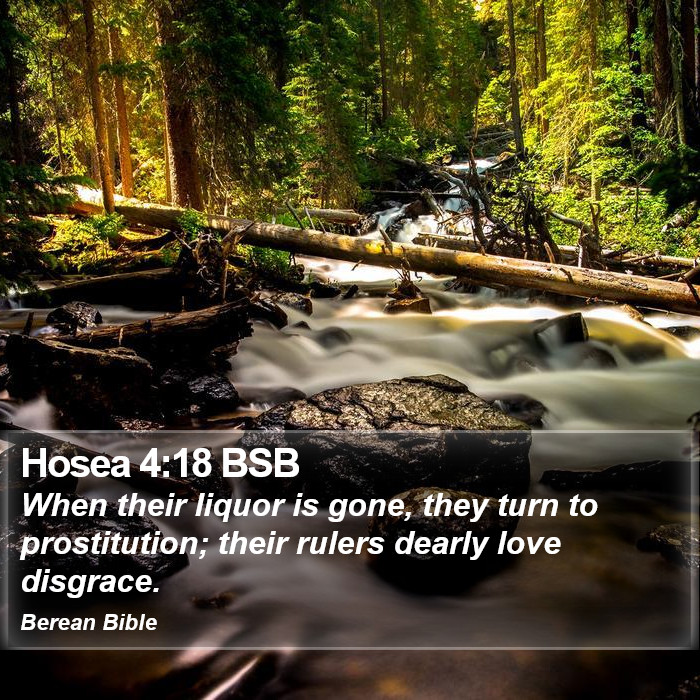 Hosea 4:18 BSB Bible Study